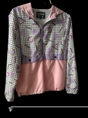 Men’s Ragstock Vintage Retro Look Windbreaker, New Without Tags, Size Medium #74